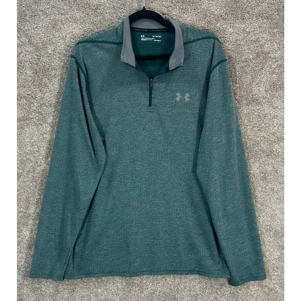 Under Armour Men's Teal Quarter-Zip Pullover